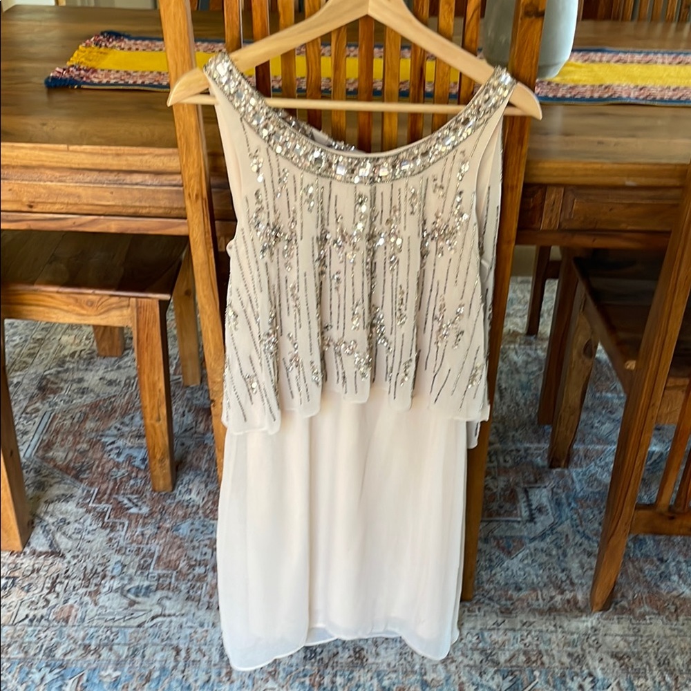Elegant Beaded Sleeveless Dress